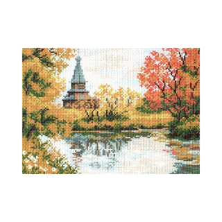 "Церковь Успения Богородицы"-0811 канва с рисунком