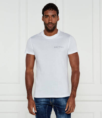 Футболка VINTAGE Balmain - белый(EH1EF000 GD84)