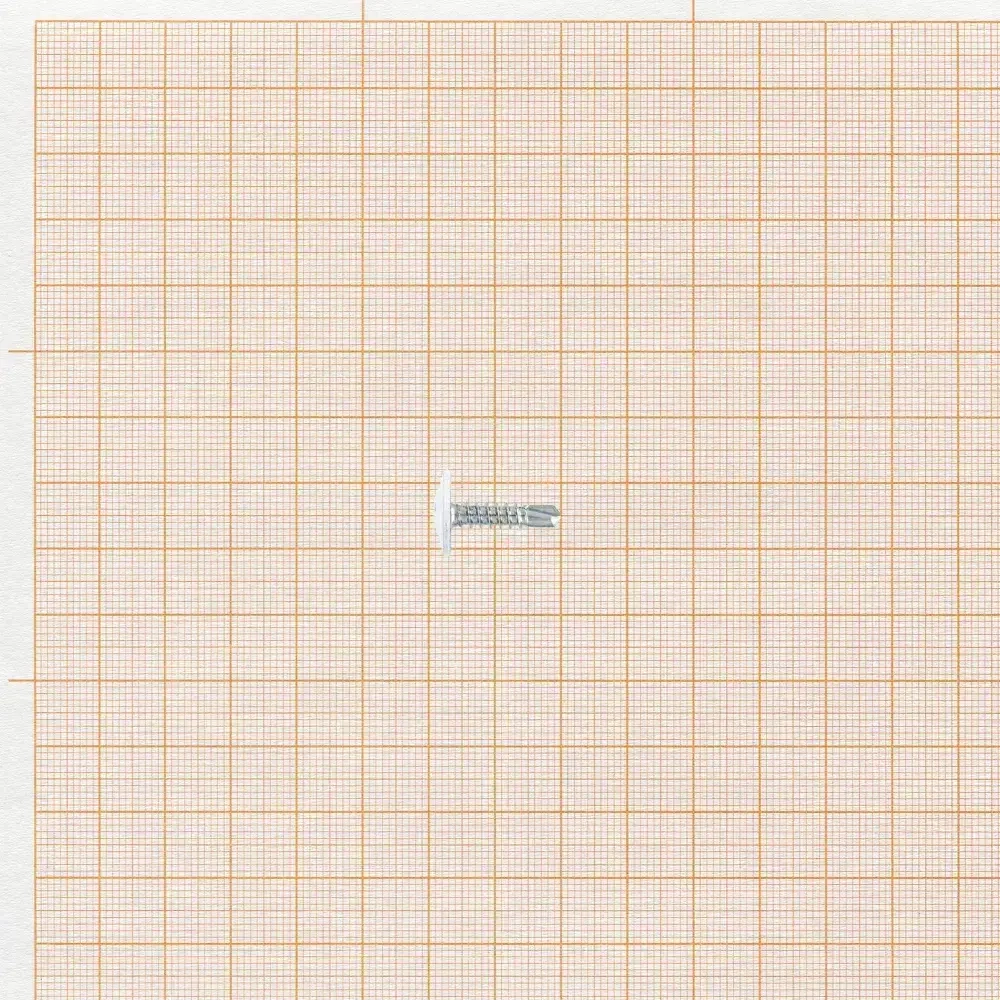 Саморез для металла 4,2x19мм цвет белый ЕВРОПАРТНЕР (4 шт.)