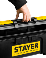 STAYER TOOLBOX-19, 480 х 270 х 240, пластиковый ящик для инструментов, Professional (38167-19)