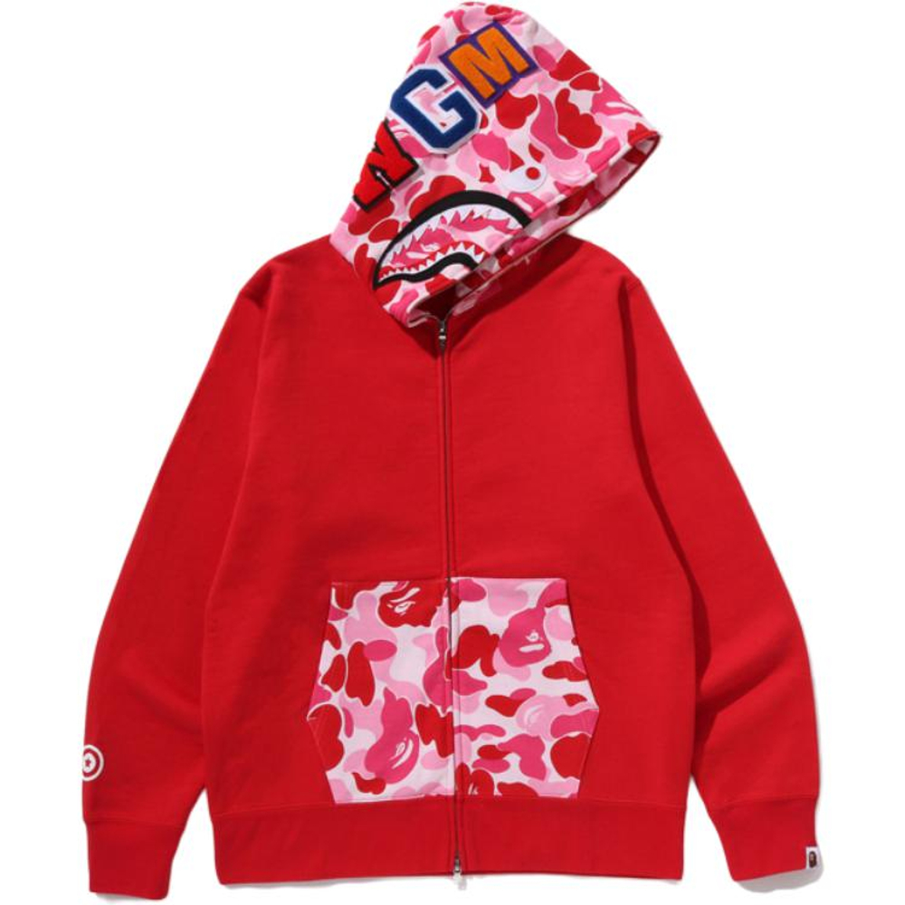 A Bathing Ape Bathing Ape Ss26 Sweatshirts Cotton Moderate No Fleece Lined Zip Closure 0zxswm301151q красный