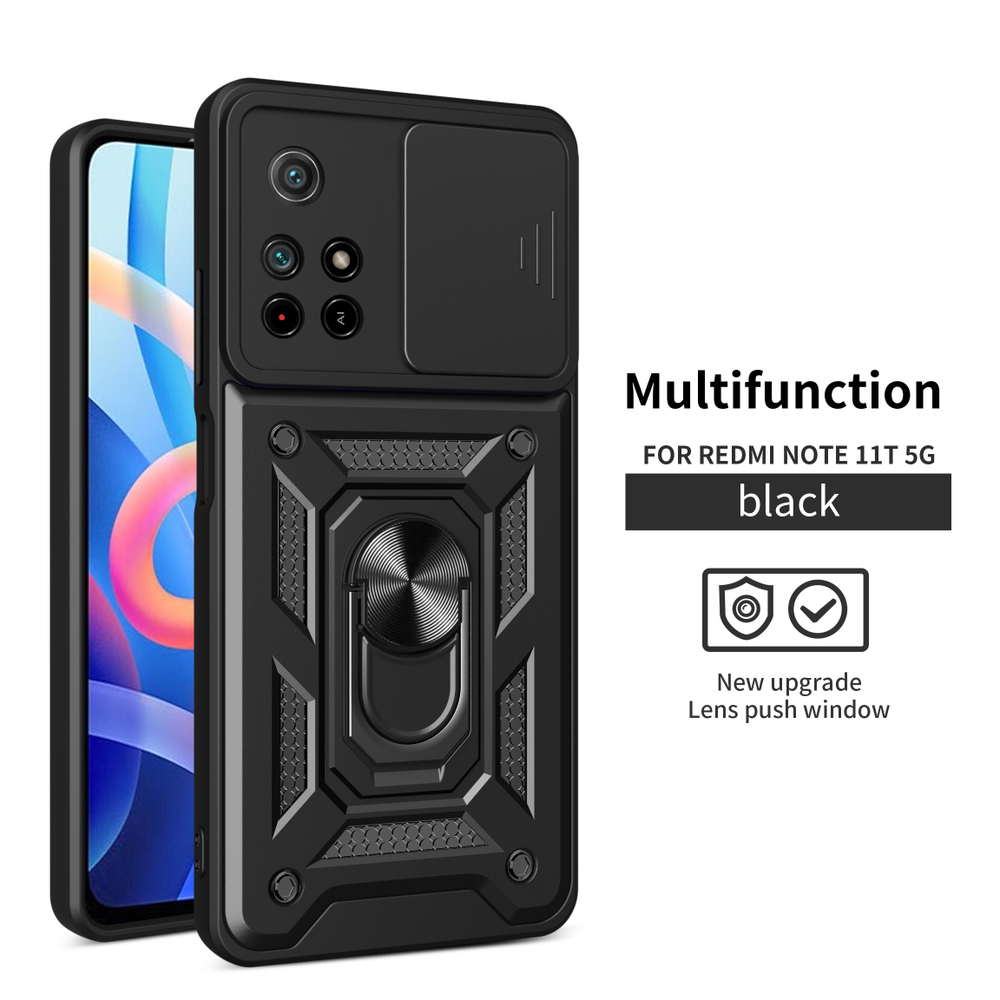 Чехол с кольцом Bumper Case для Xiaomi Poco M4 Pro 5G