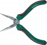 P8106 Длинногубцы прямые со скрытой пружиной и двухкомпонентными рукоятками, CrMo, 160 мм