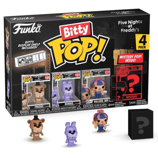 Фигурка Funko Bitty POP! FNAF Freddy+Bonnie+Balloon Boy+Mystery (1 of 4) 4PK 73046 / Фигурка Фанко Битти ПОП! по мотивам игры "Пять ночей с Фредди"