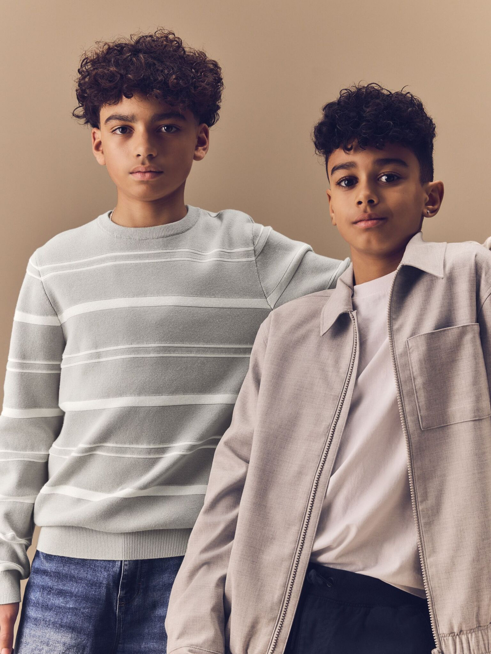 Джемпер для мальчика Next E27-898, Светло-серый