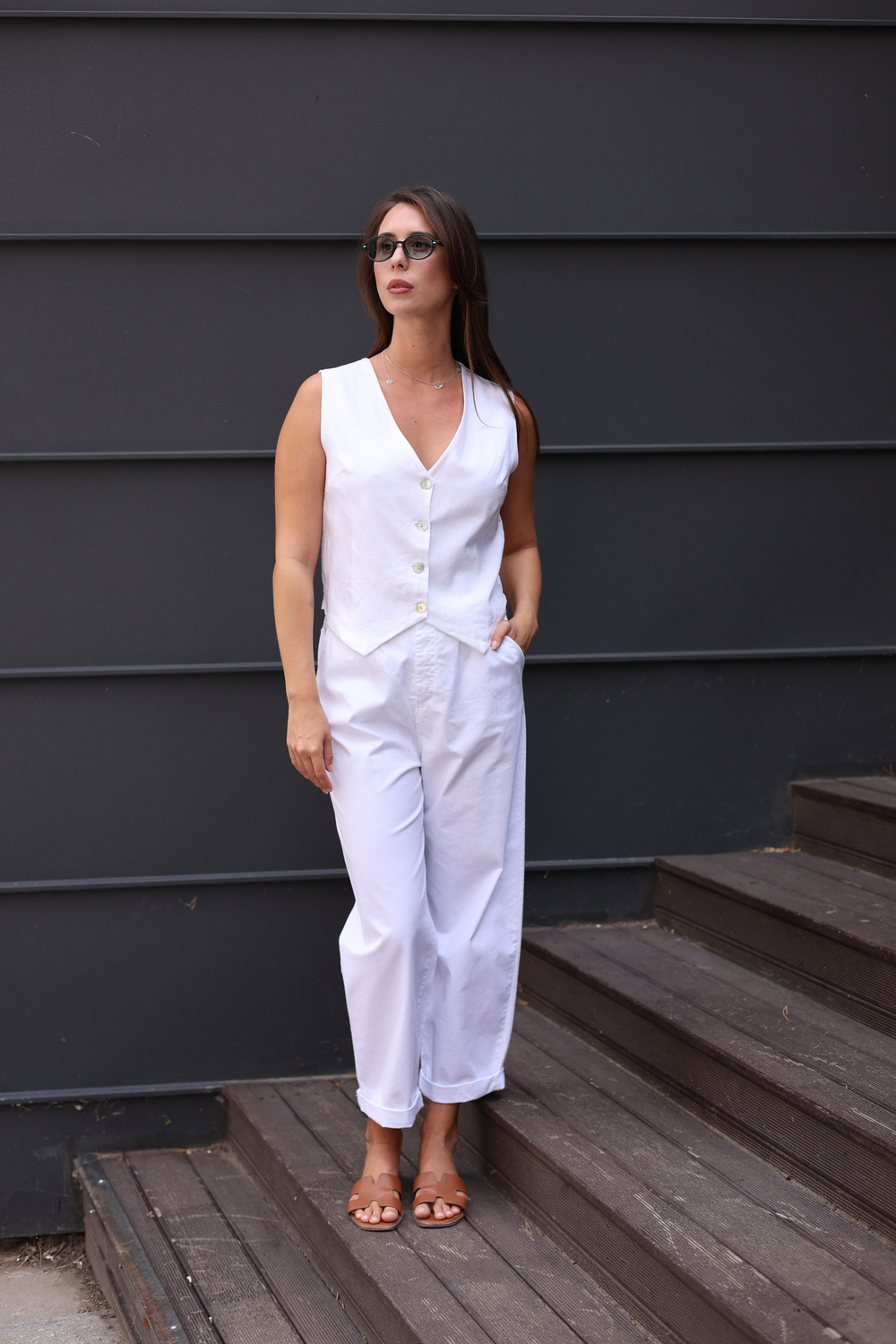 жилет изо льна