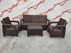 Комплект уличной мебели под искусственный ротанг Yalta Terrace Triple Set