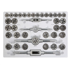 Набор метчиков и плашек 110 предметов М2-М18 метрическая резьба Car-Tool CT-W0110