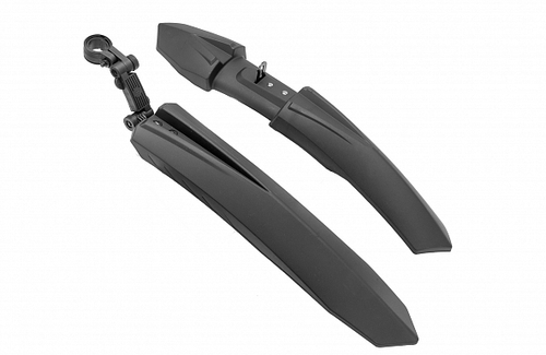 Крылья 24"-26" быстросъемные XGNB-063 пластиковые чёрные полуфэтбайк