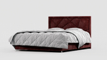Мягкая двуспальная кровать "Прато" с подъемным механизмом