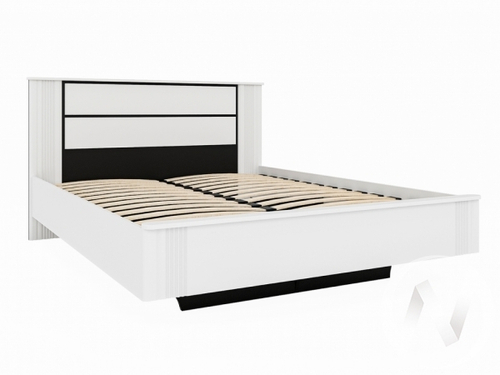 Кровать парящая 1200 НКМ Амалия (черный/белый)