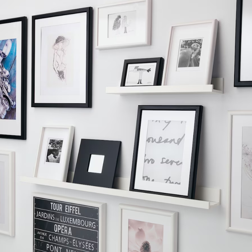 МОССЛАНДА MOSSLANDA Полка для картин 55 см, белая