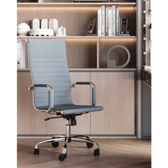 Кресло руководителя TopChairs City серый