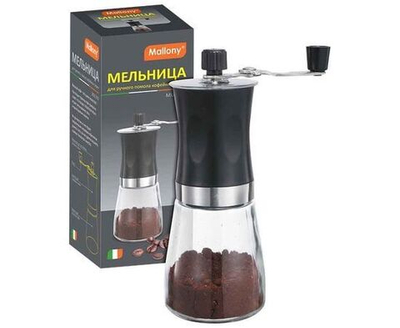 Мельница для ручного помола кофейных зерен, серия Mulino, 6,6*18 см