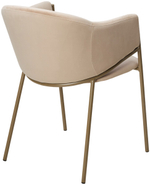 Стул М-City DISAUR Дилл, H-06 Бежевый, Велюр, Шампань каркас
