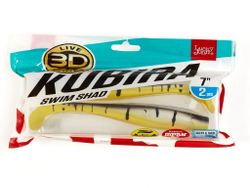 Виброхвост LJ 3D Series Kubira Swim Shad 7" (15 см), цвет PG23, 2 шт.