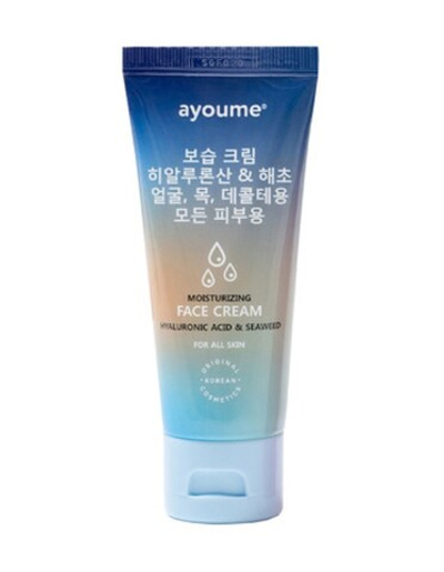 [AYOUME] Крем для лица увлажняющий с ГИАЛУРОНОВОЙ КИСЛОТОЙ и МОРСКИМИ ВОДОРОСЛЯМИ Moisturizing Cream Hyaluronic Acid & Seaweed, 70мл