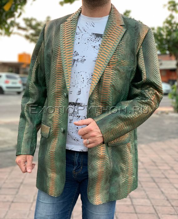 Пиджак из кожи питона JT-68