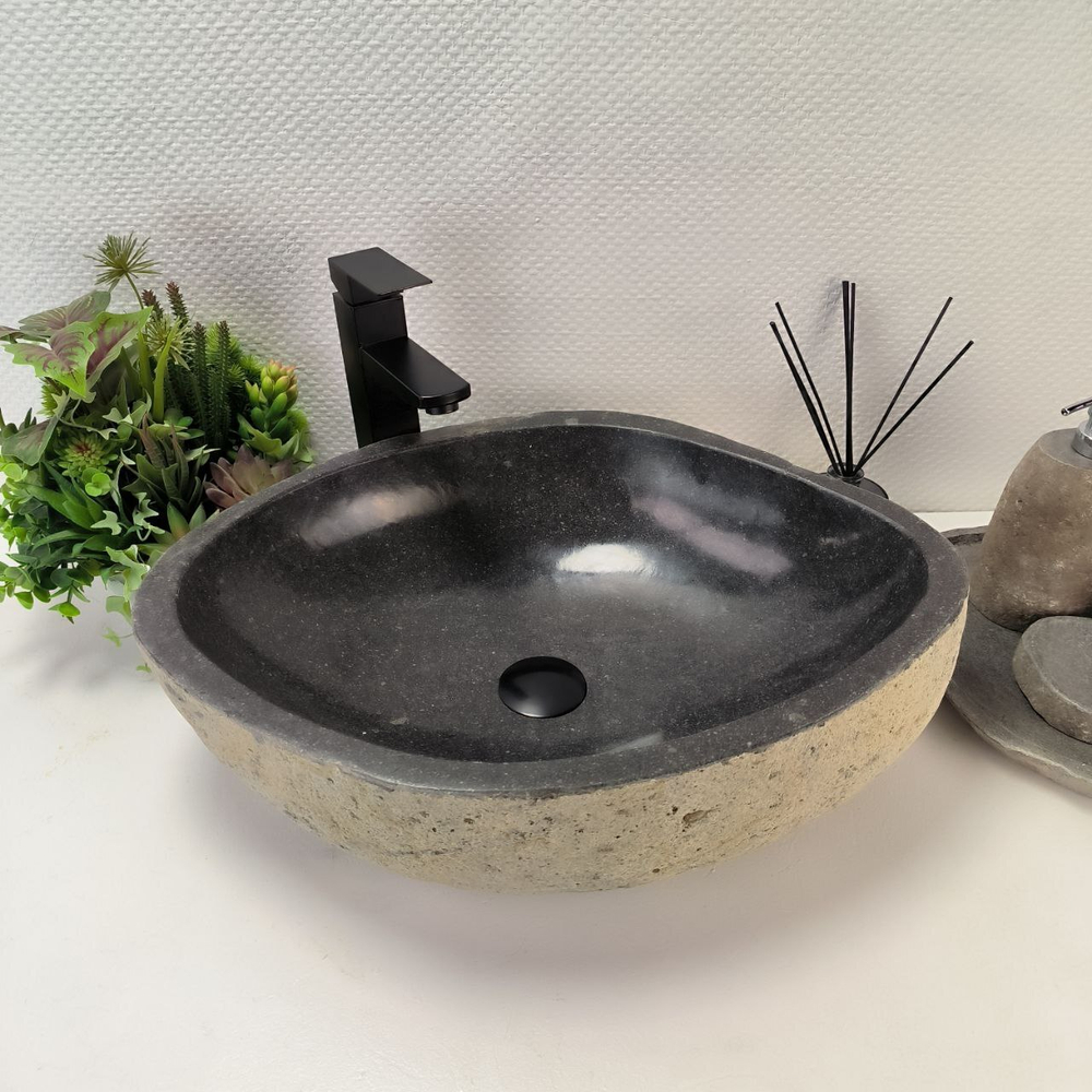 Раковина из речного камня RS-63844 (55*42*15) 0122
