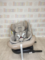 Автокресло детское Indigo Aero ST-3 Isofix группа 0/1/2/3 (0-36) бежевый лен