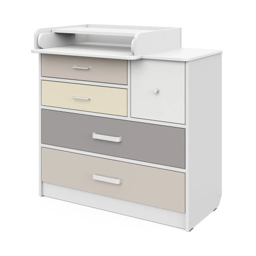 Комод Сириус NORMAN 905 ЛДСП белый-бежевый