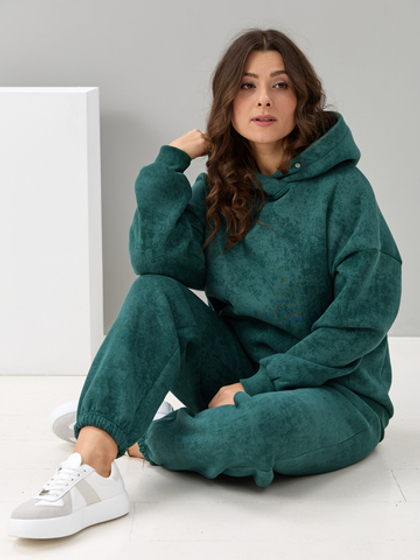 Костюм с брюками КБфн-091/варенка-еловый