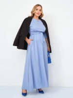 Платье на резинке с поясом