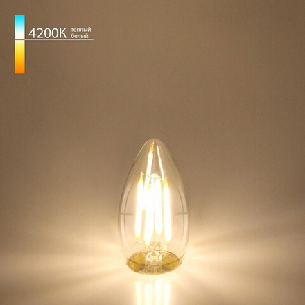 Лампа светодиодная Elektrostandard Свеча F E27 9Вт 4200K a048283