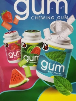 Жевательная резинка в банке с Арбузным вкусом 40 г * 2 шт