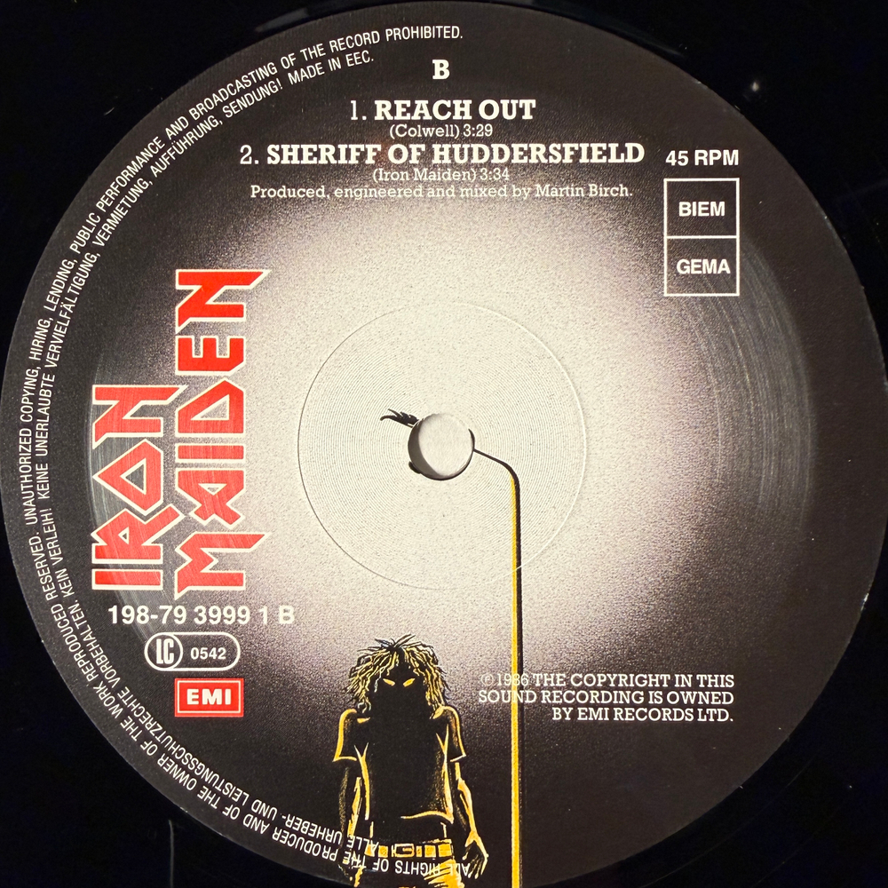 Iron Maiden ‎– Wasted Years · Stranger In A Strange Land (Европа 1990г.) 2 × Vinyl, 12", 45 RPM Т