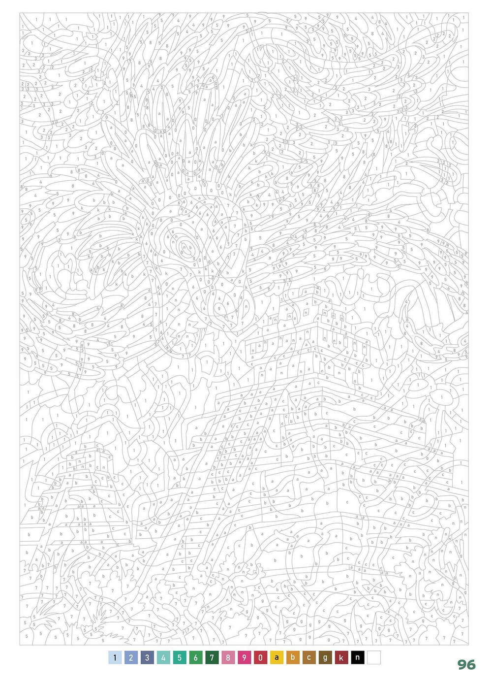 Hachette раскраска по номерам Coloriages mystères - Mythes du monde(предзаказ, дата выпуска 07.05.2025)