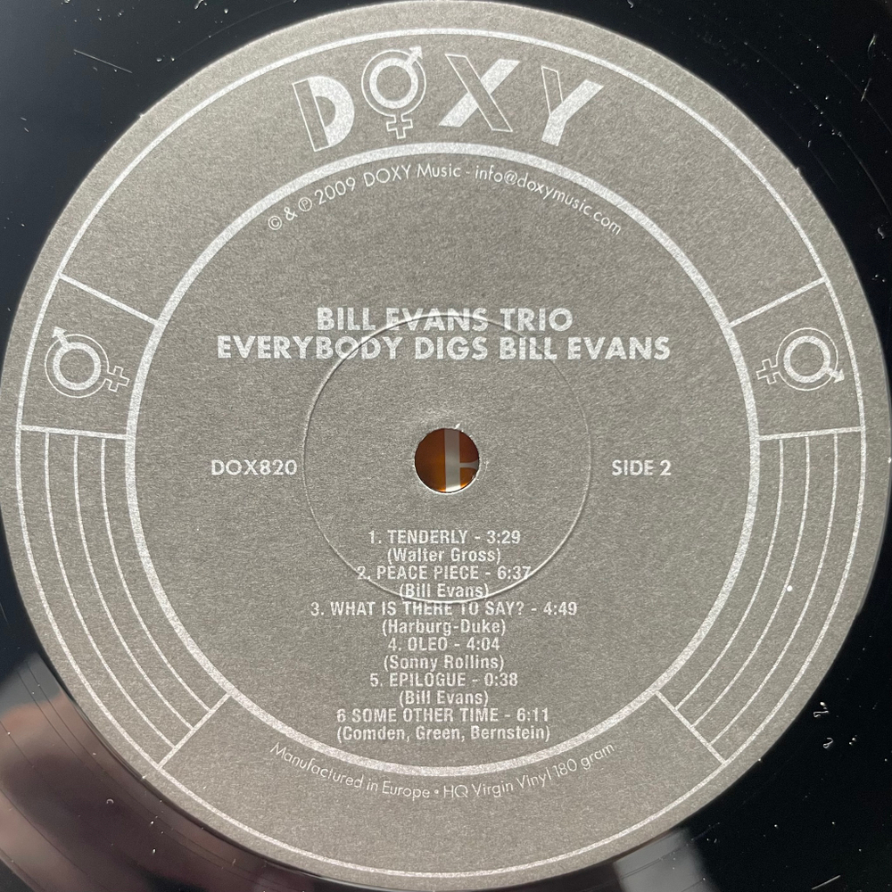 Bill Evans Trio ‎– Everybody Digs Bill Evans (Германия 2009г.)