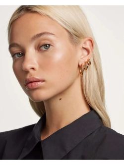 Серьги Mini Cloud серебро 925 пробы покрытое золотом