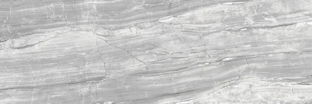 Настенная плитка ALMA Ceramica TWU93SGP77R Singapore 90x30 серая глянцевая под камень