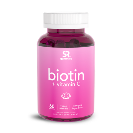 Sports Research, Биотин+ Витамин C, Biotin + Vitamin C, 60 жевательных таблеток