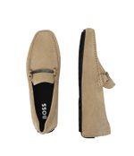 Кожаные мокасины noel_mocc_sdhw BOSS BLACK - бежевый(50517141)