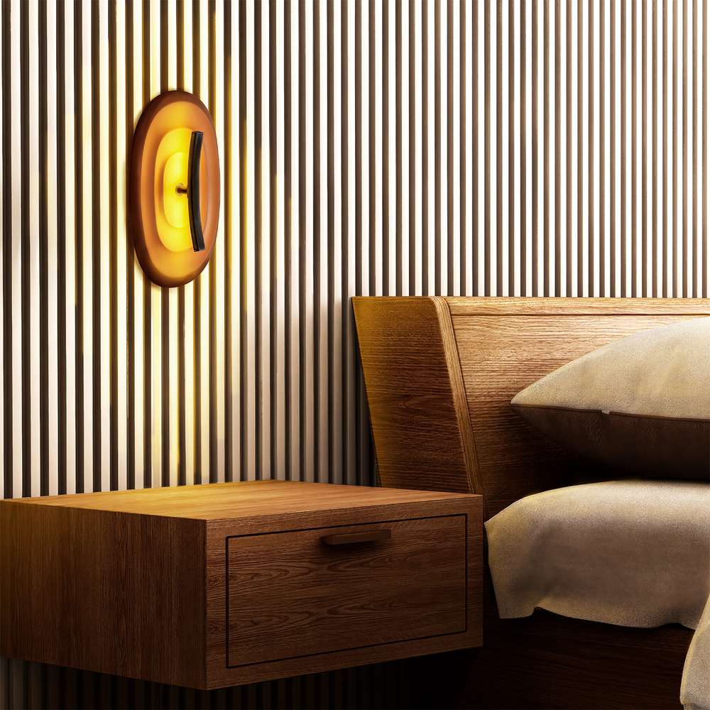 609641 Бра ERICA 5W SMD LED 60LM G КОРИЧНЕВЫЙ/ЧЕРНЫЙ 3000K