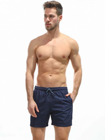 Мужские пляжные шорты из быстросохнущей ткани (Размер: L) (Цвет: черный)