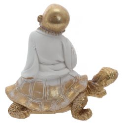 GAEM Фигурка декоративная "Будда на черепахе", L16 W11,5 H16 см