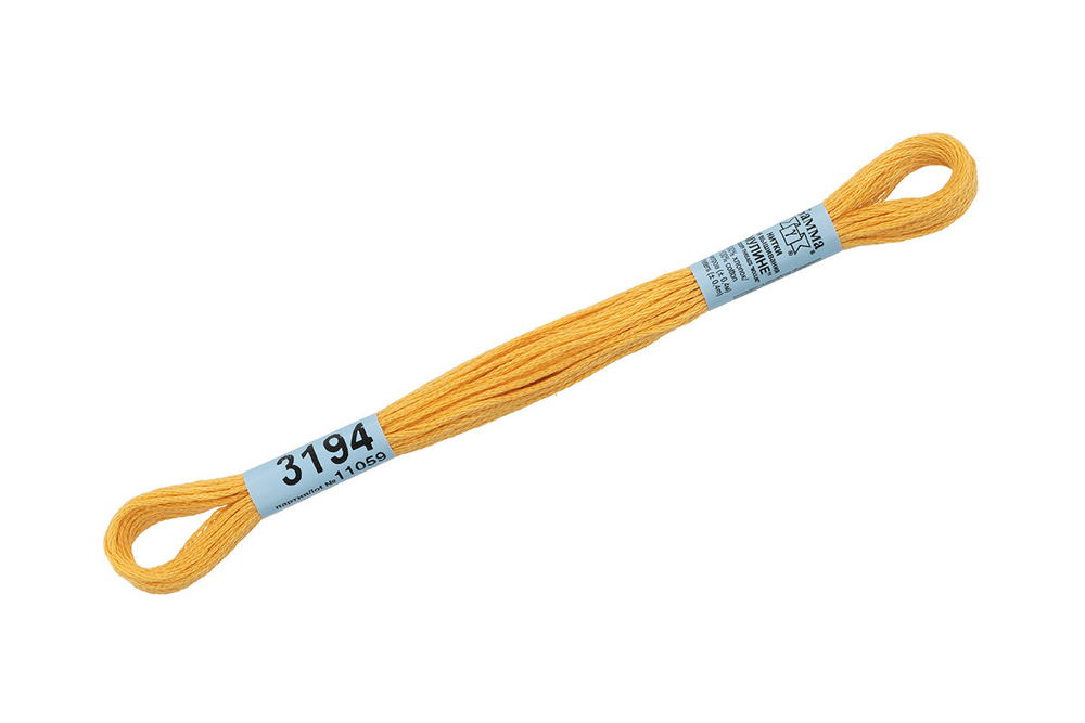 Мулине  "Gamma", 100% хлопок, 8 м, №3194