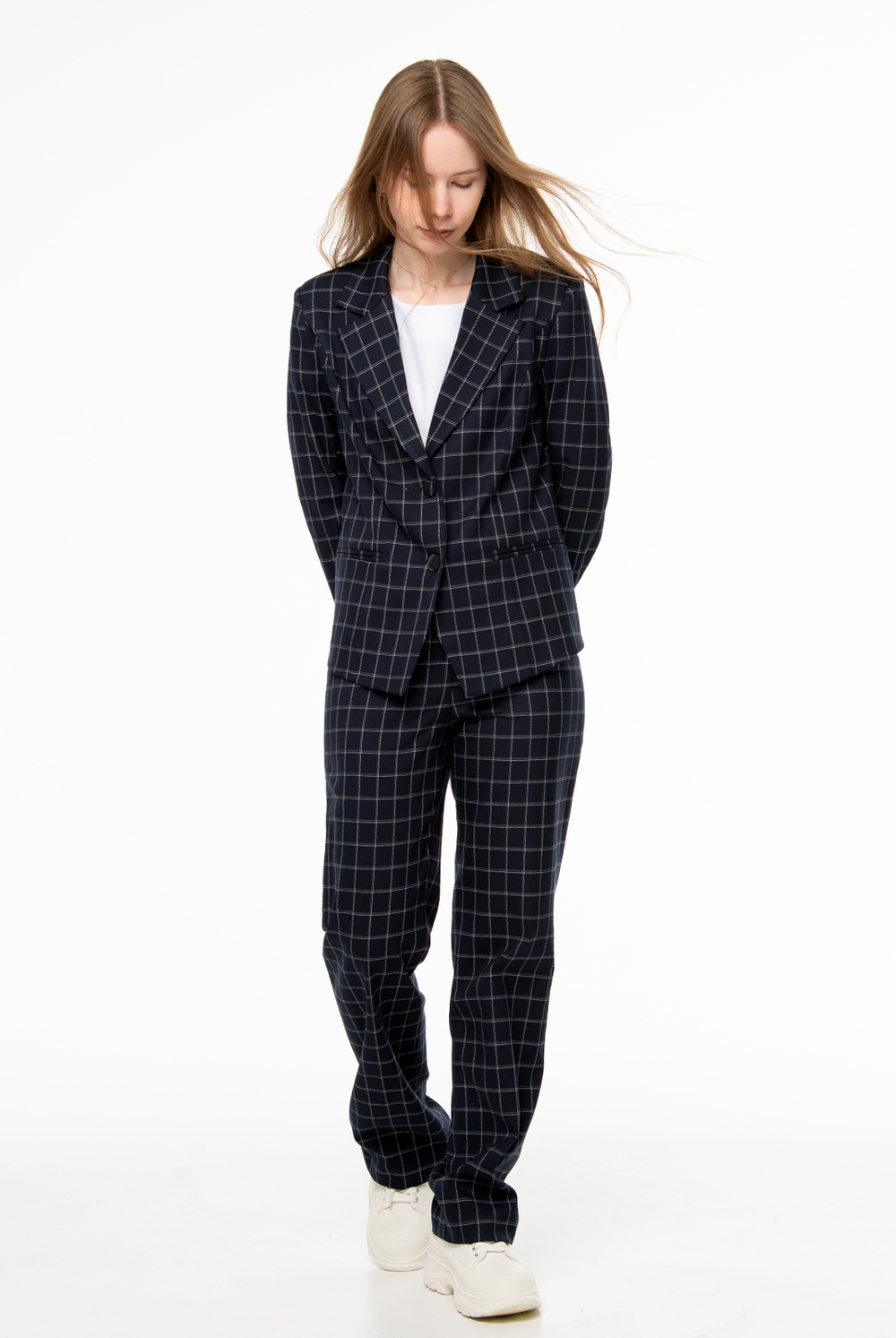 Жакет женский 4547зпа, клетка #406Ки044547зпа