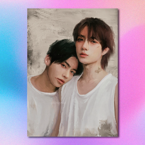 Арт принт / ediskard / TXT / Тэхен & Бомгю