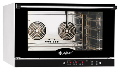 21000008926 Абат Конвекционная печь КЭП-4П, 4 уровня, 400х600 мм, нерж. камера, нерж. корпус, электронная панель, пароувлажнение, регулировка влажности от 0 до 100%, реверс, память на 110 программ, до 4-ех этапов в программе, без противней