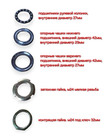 подшипники руля на скутер stels tactic nexus street ABM Flash racer lupus honling navigator kanuni diablo