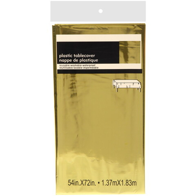 Скатерть фольгированная «Metallica» 137*183см цвет золото, пвх