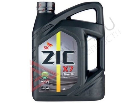 ZIC X7 Diesel 10w-40 синт. 4л. Дизель Масло моторное (ZIC 5000)(63761)