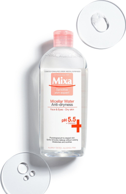 MIXA Anti-Dryness - мицеллярный флюид против сухости кожи /   400  ml  / GTIN 3600550368444