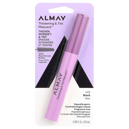 Almay, Thickened & Tint Mascara™, тушь для ресниц, оттенок 402 черный, 8,3 мл (0,28 жидк. унции)