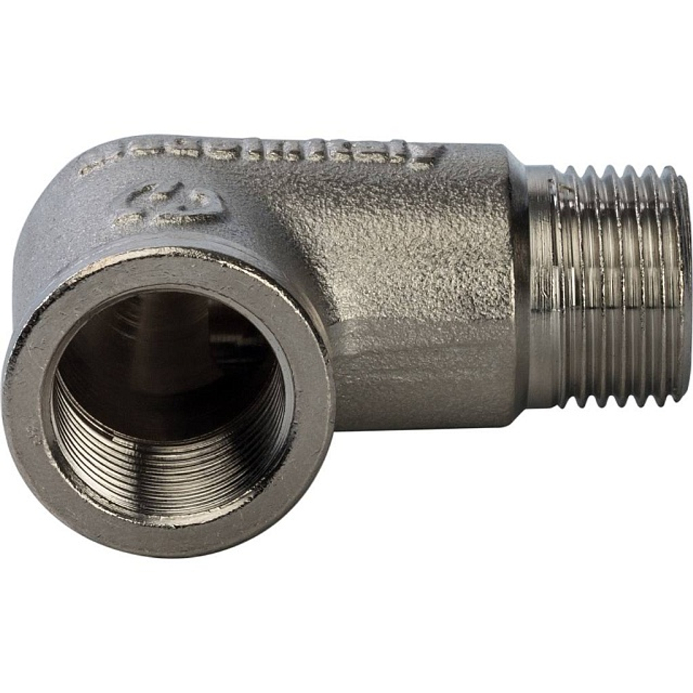 Переход с внутренней резьбы на наружную угловой STOUT SFT 0012 - 3/8" (латунь никелированная)