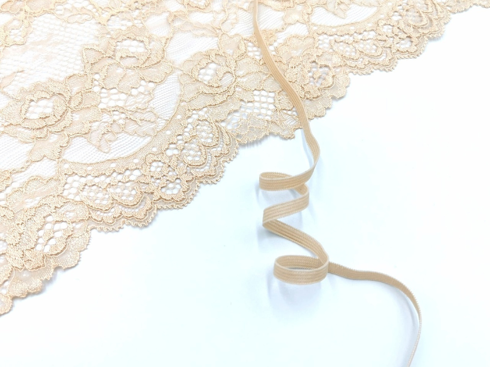 _Резинка для укрепления, 4мм, бежевый, м (Арт: RU-126)